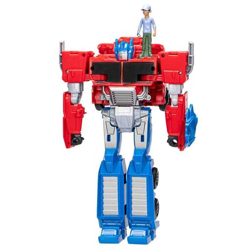 Hasbro - Transformers - Transformers EarthSpark: Figura Transformadora do Optimus Prime e Robby Malto ㅤ