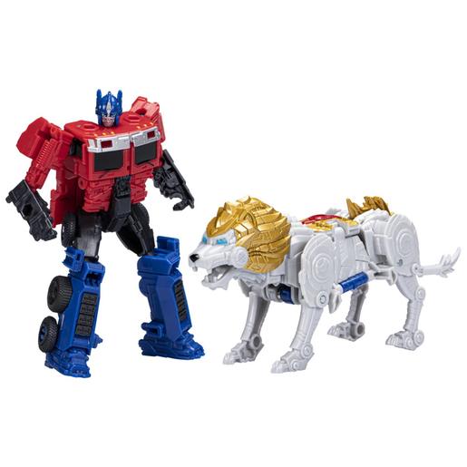 Hasbro - Transformers - Pack Duplo Combiners Despertar das Bestas - Figura Optimus Prime 12,5 cm ㅤ