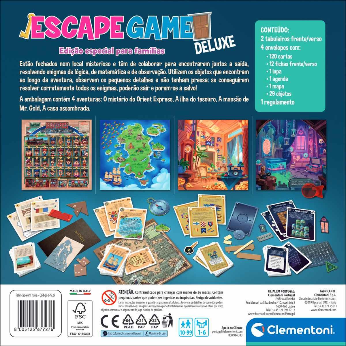 Escape Room, Jogos Português