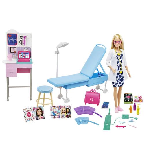 Barbie - Tu Puedes ser Doctora, Set de Jogo com Acessórios médicos ㅤ
