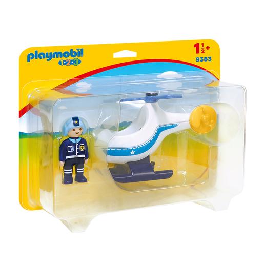 Playmobil 1.2.3 - Helicóptero da Polícia - 9383