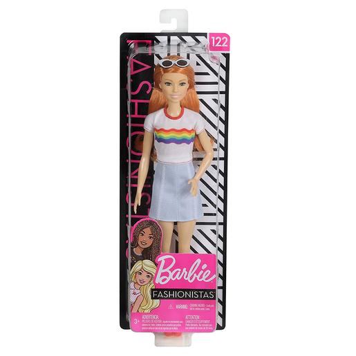 Barbie - Boneca Fashionista - Ruiva T-shirt arco-íris
