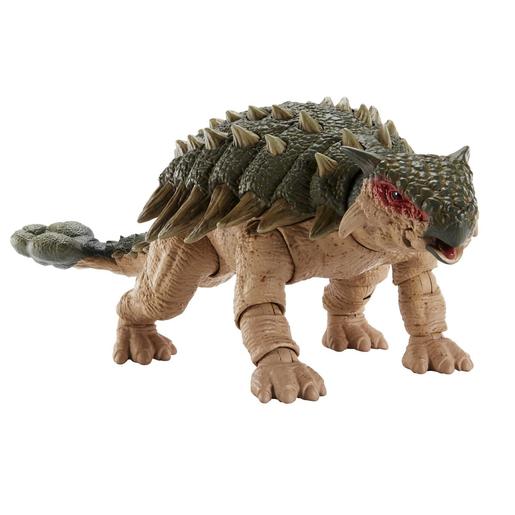 Mattel - Jurassic World - Figura colecionável de dinossauro Ankylosaurus autêntica ㅤ