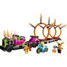 LEGO - Desafío Acrobático LEGO City: Camión, Anillos de Fuego y Moto de Fricción  60357