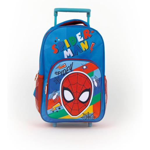 Carrinho Trolley escolar Spiderman 24X36X12Cm