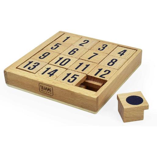 Quebra-cabeças numérico de madeira com cartões de 1 a 15 ㅤ