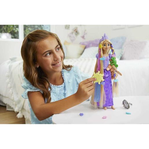 Disney - Rapunzel - Muñeca Princesa Rapunzel con peinados mágicos y accesorios
