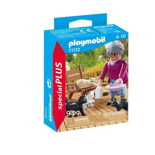 Playmobil - Avó com gatos especiais Playmobil ㅤ