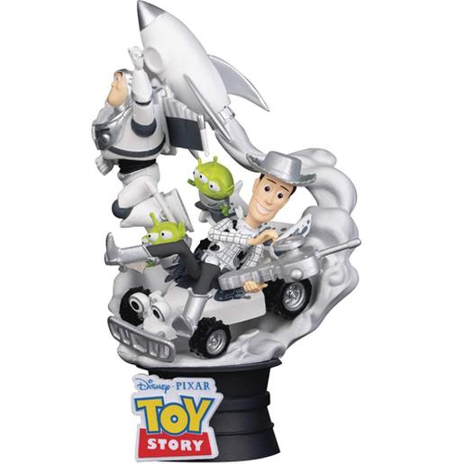Toy Story - Figura Diorama Buzz, Woody e os Aliens 15 cm