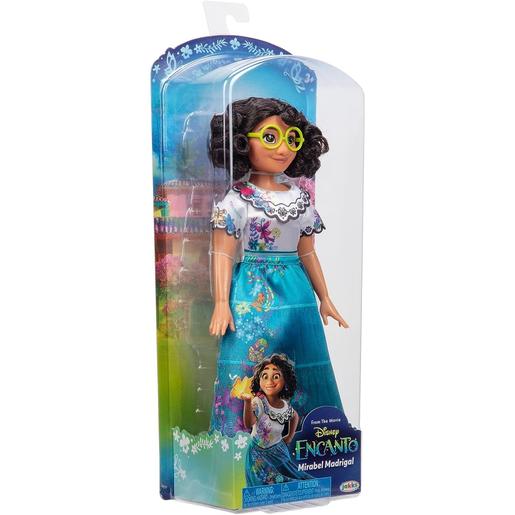 Disney - Boneca grande de Mirabel com vestido e acessórios de cabelo, Encanto Disney ㅤ