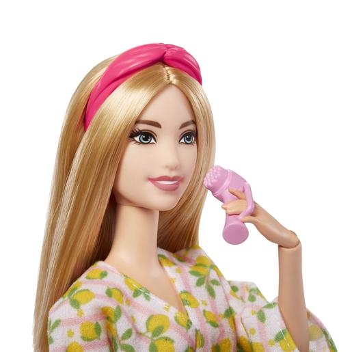 Barbie - Boneca Relax no Spa com mascote e acessórios de spa ㅤ