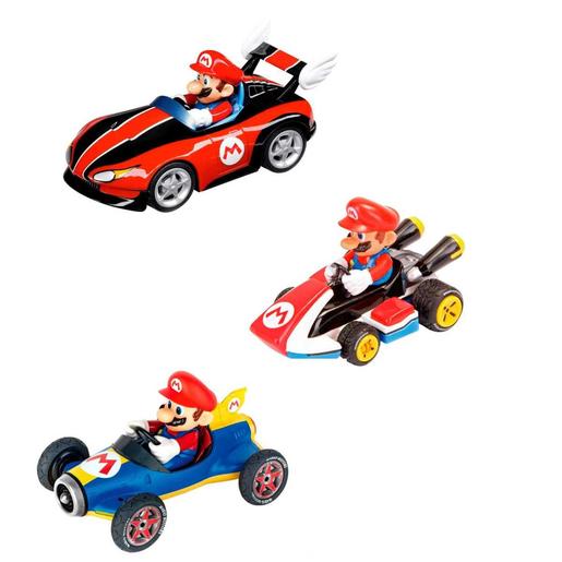 Carrera - Pack 3 veículos Mario Kart: Wii, MK8 e Mach 8 ㅤ