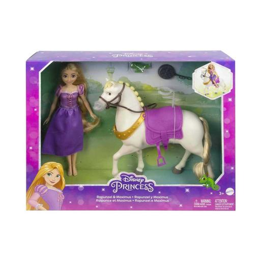 Disney - Rapunzel - Boneca princesa e cavalo de brinquedo, Mattel HLW23  HLW23