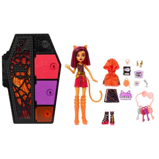 Mattel - Monster High - Boneca Secretos Neon Toralei com Armário e Acessórios ㅤ