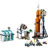 LEGO - Centro de lanzamiento espacial con mini figuras de astronautas, LEGO City 60351