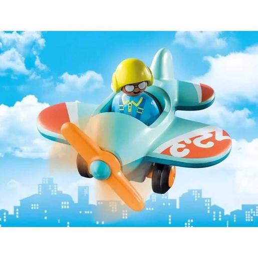 Leap Frog - Avião 1.2.3 da Playmobil ㅤ