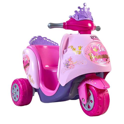 Feber - Mota infantil elétrica rosa de 3 rodas - Scooty Little Princess