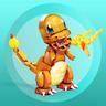 Mattel - Pokemon - Figura de construção Mega Construx Pokémon Charmander Laranja ㅤ