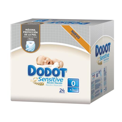 Dodot - Fraldas Sensitive Recém Nascido T0 (1.5-2.5 kg) 24 unidades.