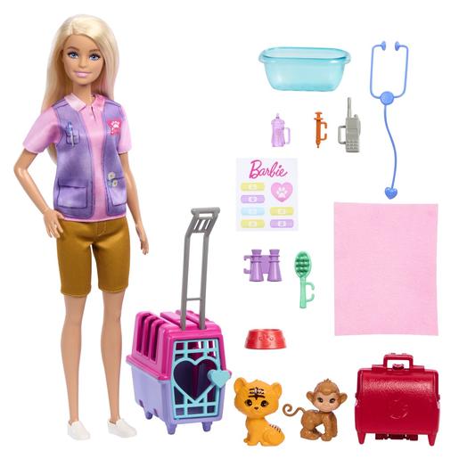 Barbie - Boneca Salvadora de Fauna com Acessórios de Resgate ㅤ