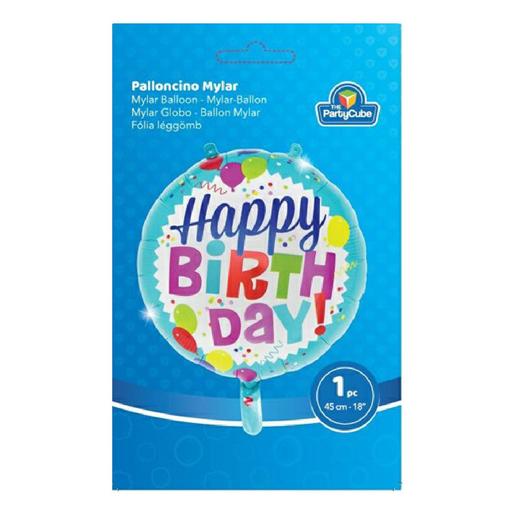 Balão aluminio Happy Birthday