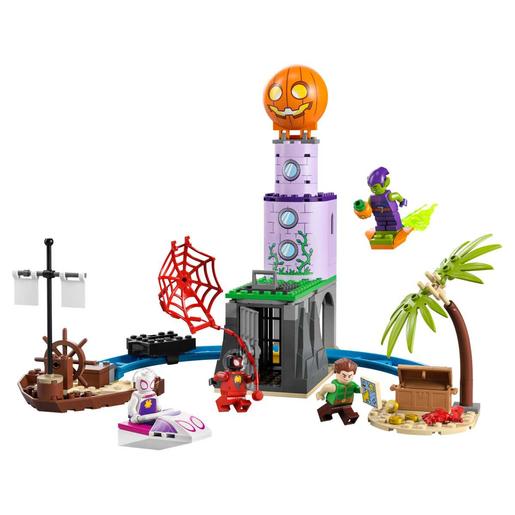 LEGO - Spider-man - Equipa Spidey no Farol do Duende Verde com Barco Pirata e Mini Figuras  10790