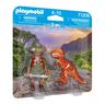 Playmobil - Aventureiro e T-Rex Playmobil Pack Duo ㅤ