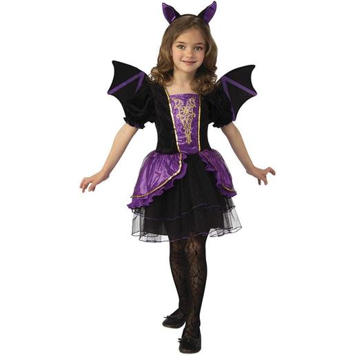 Rubie's - Fantasia de morcego com asas para menina ㅤ
