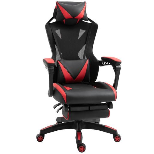 Vinsetto - Cadeira Gaming ergonómica vermelho-preto