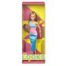 Barbie - Boneca articulada com vestido color block ㅤ