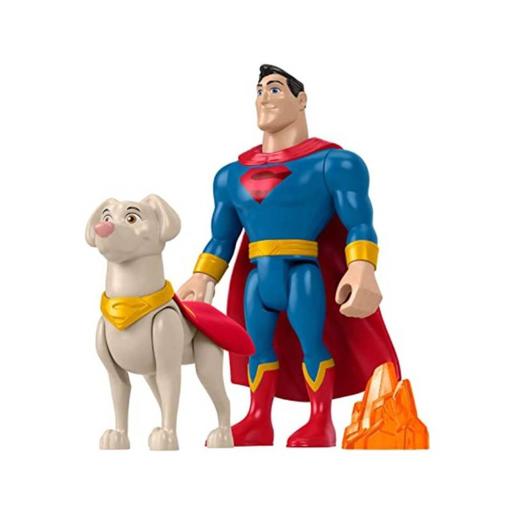 Fisher Price - DC League of Super Pets - Super-Homem e Krypto