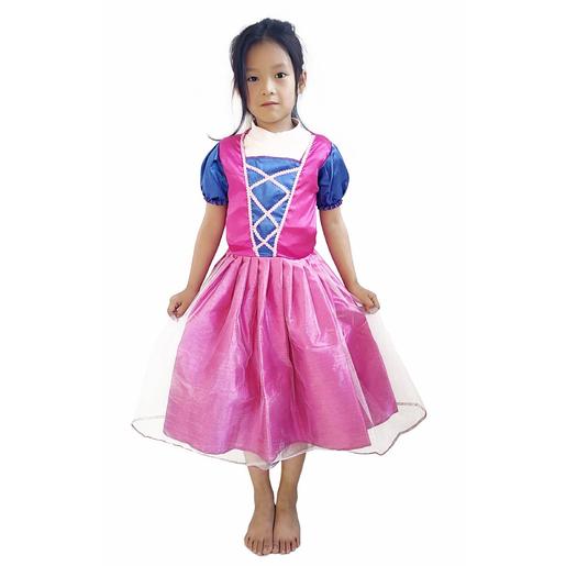 Disfarce Infantil - Vestido de Princesa Medieval 5-6 anos