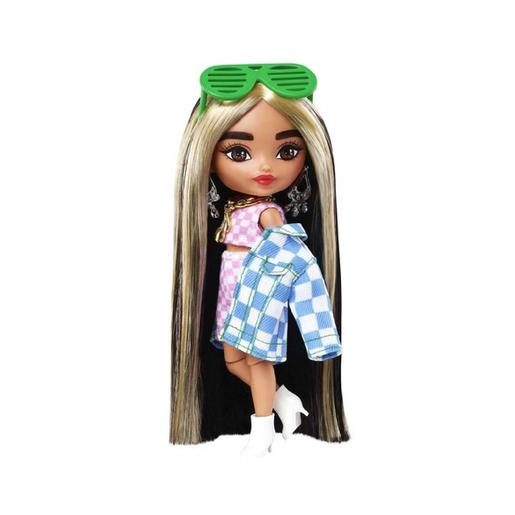 Barbie - Boneca extra mini casaco xadrez