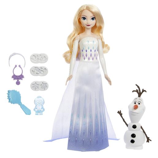 Mattel - Frozen - Aventuras de Elsa e Olaf com Neve Boneca ㅤ