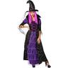 Disfraz de bruja malvada con vestido y sombrero para mujer
