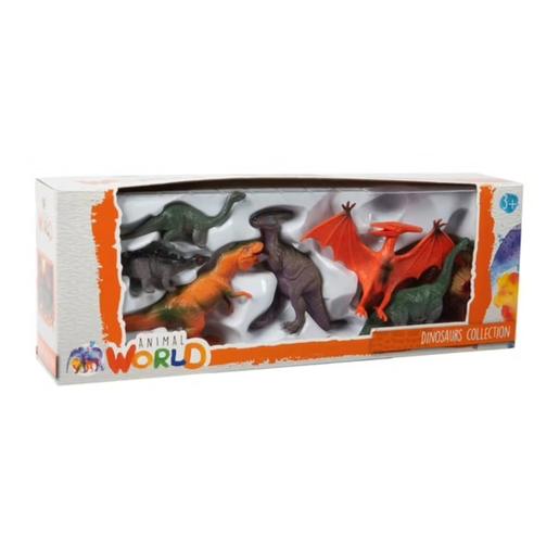 Animal World - Pack 7 figuras de dinosaurios