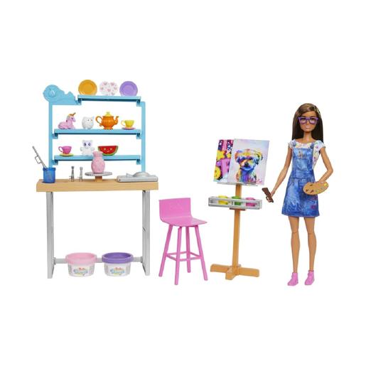 Barbie - Pack boneca e estúdio de arte