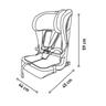 Asalvo - Cadeira de auto Profix Cinzenta 76-150 cm
