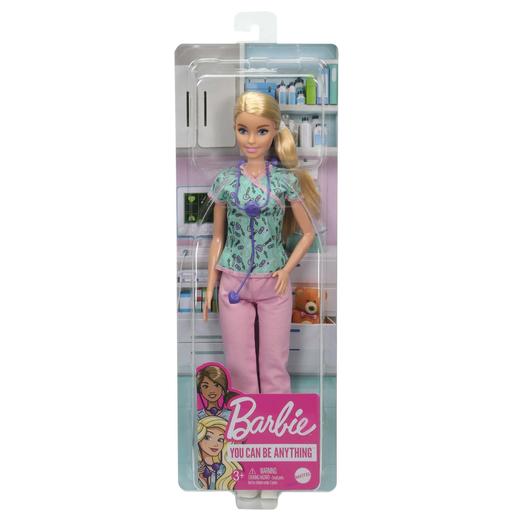 Barbie - Muñeca Barbie enfermera con accesorios ㅤ
