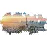 Clementoni - Puzzle panorâmico de 1000 peças, paisagens de cidades, Skyline de Paris ㅤ
