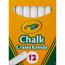 Crayola - Gizes brancos antipoeira, pacote de 12 unidades ㅤ