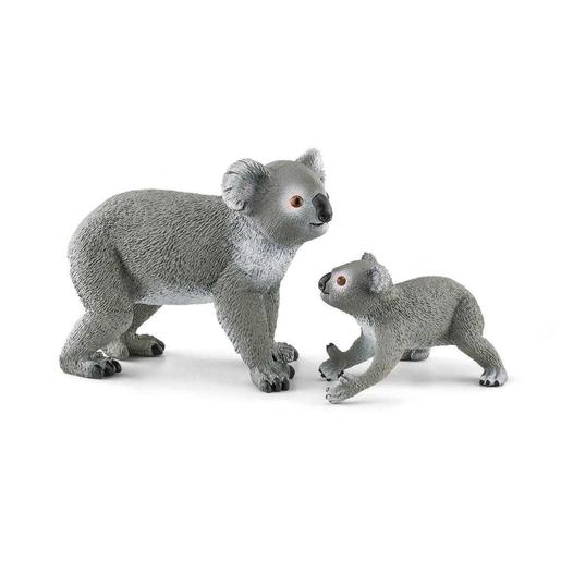 Schleich - Koala mãe e filhote - Figura coleccionável (Vários modelos) ㅤ