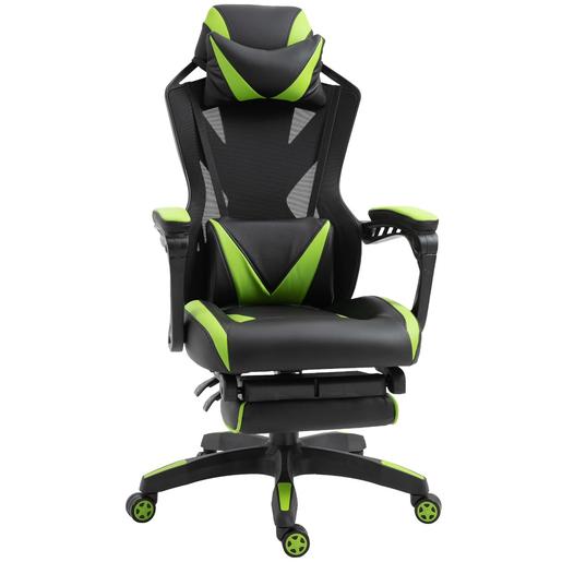 Vinsetto - Cadeira Gaming ergonómica verde-preto