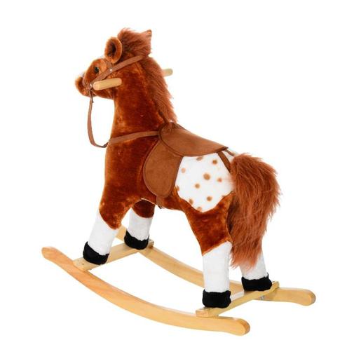 Homcom - Cavalo de balanço para crianças castanho