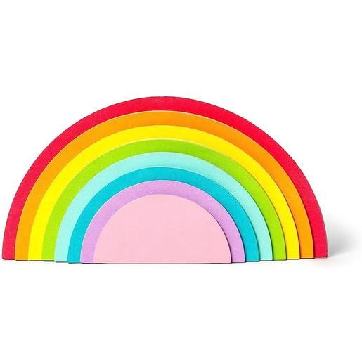 Bloco de notas adesivas em forma de arco-íris, 152 peças em 8 cores ㅤ