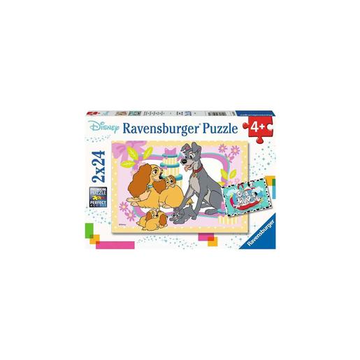 Ravensburger - Cachorros Disney - Puzzle 2x24 peças