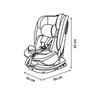 Asalvo - Cadeira de auto Panafix Preta 40-150 cm