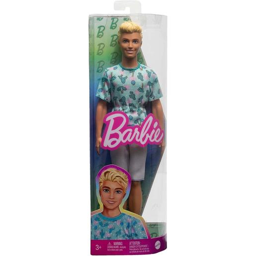 Mattel - Muñeco Ken Fashionistas con pelo rubio y outfit de cactus ㅤ