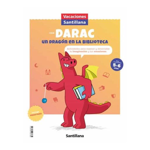 Vacaciones Santillana - Vacaciones con Darac un dragón en la biblioteca 5-6 años (Edição em espanhol)