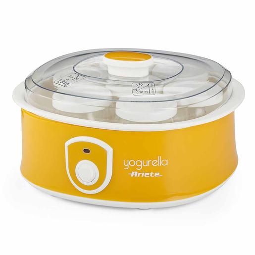 Ariete - Máquina de iogurte Yogurella amarela com 7 frascos